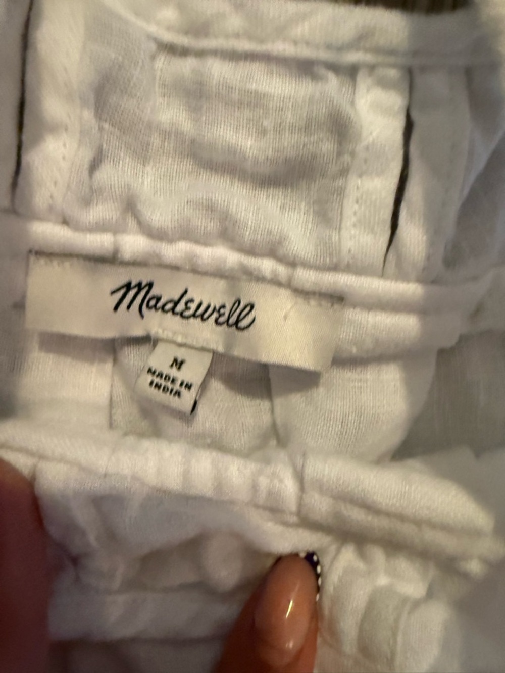 Madewell White Linen Square-Neck Tank - Picture 5 of 9
